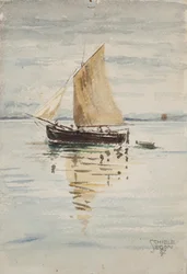 Sailing Ship with Reflections